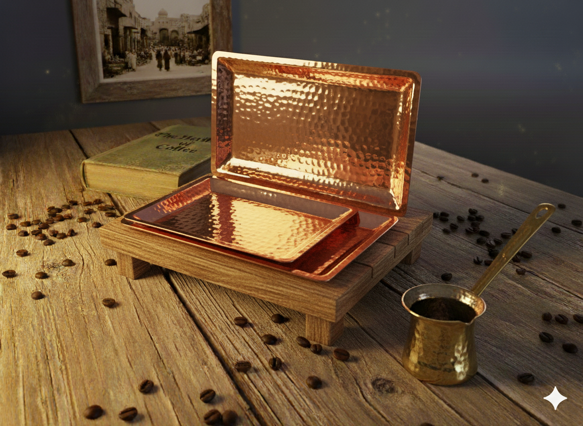 Artisanal Copper Serving Tray Collection